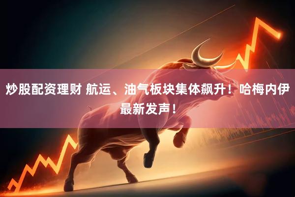 炒股配资理财 航运、油气板块集体飙升！哈梅内伊最新发声！
